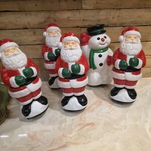 Vintage Plastics 10-inch Santa Claus blow mold.